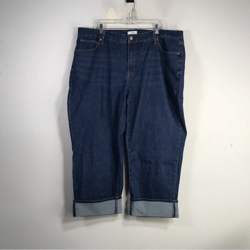 Edited x Hunter McGrady Denim Jean, Women's Size 20W - Blue
